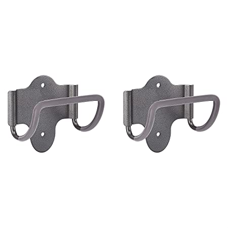 AmazonBasics Heavy Duty Multi-Purpose Garage Utility Hook - Wide Hook, Steel, 2-Pack