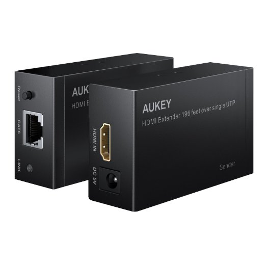 AUKEY HDMI Extender transmission up to 196ft Supports 3D & HD 1080P