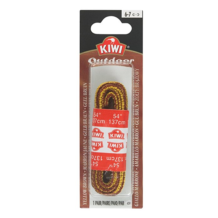 Kiwi Outdoor Boot Laces, 54-inch, Round, Brown