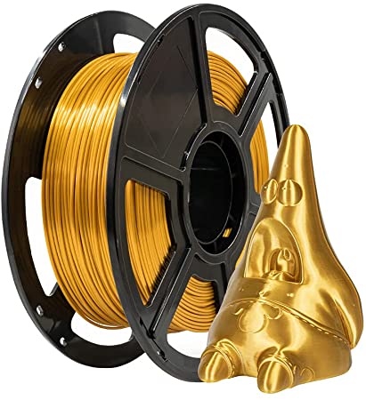 Flashforge PLA Filament 1.75mm, 3D Printer Filaments 1kg Spool-Dimensional Accuracy  /- 0.02mm, Environmental Friendliness, no Smoke and no Odor (Silk Gold)