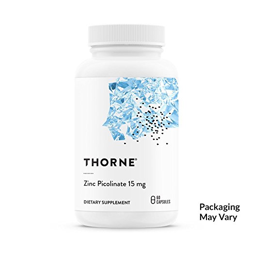 Thorne Research - Zinc Picolinate 15 mg - Highly Absorbable Zinc Supplement to Support Growth, Immune Function, and Reproductive Health - 60 Capsules