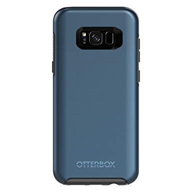 OtterBox SYMMETRY SERIES for Samsung Galaxy S8  - Frustration Free Packaging - CORAL BLUE (BLACK/CORAL BLUE METALLIC)