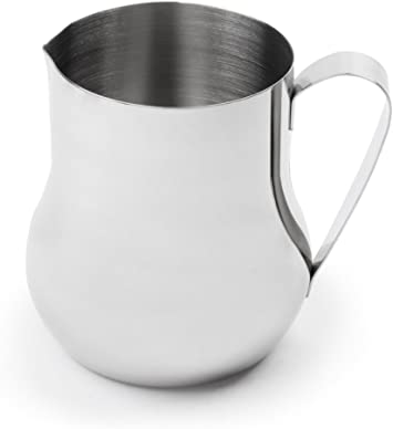 Fox Run Creamer/Frother Pitcher, 4.25 x 3 x 4.25 inches, Metallic