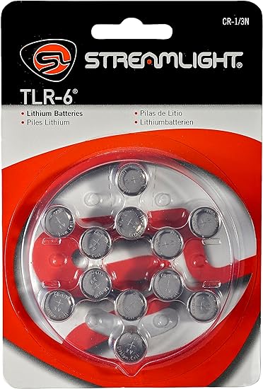 Streamlight 69281 CR 1/3N Lithium Batteries - 12 pk - TLR-6