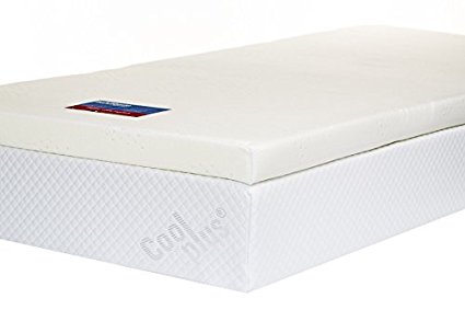 Memory Foam Mattress Topper with Cover, 3 inch - UK King Size