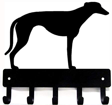 Greyhound Key Rack & Dog Leash Hanger Large 9 inch