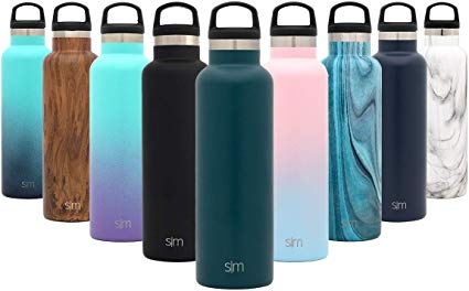 Simple Modern Ascent Water Bottle - Narrow Mouth, Vacuum Insulated, Double Wall, 18/8 Stainless Steel Powder Coated