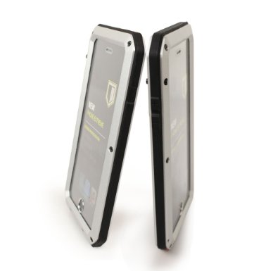 SUMLINK 4-Proof Waterproof Shockproof Dustproof Dropproof Metal Aluminum Case for iphone 66s with Fingerprint Recognition Silver