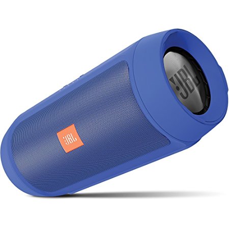 JBL Charge 2  Splashproof Portable Bluetooth Speaker (Blue) (Certified Refurbished)
