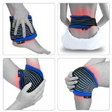 Deluxe Reusable Hot and Cold Gel Pack with Compress Wrap for Fast Pain Relief by Gelpacksdirect
