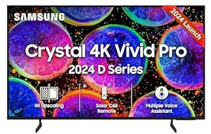 Samsung 163 cm (65 inches) D Series Crystal 4K Vivid Pro Ultra HD Smart LED TV UA65DUE77AKLXL (Black)