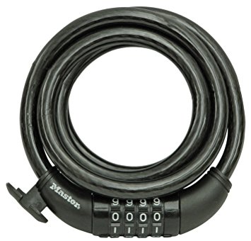 Master Lock 8370D Resettable Combination Cable Lock, 5' x 1/2"