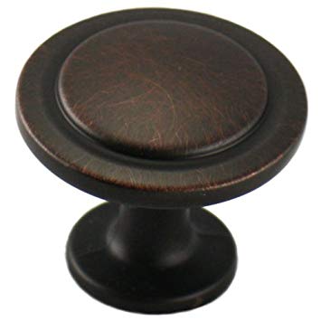 Cosmas 5560ORB Oil Rubbed Bronze Cabinet Hardware Round Knob - 1-1/4" Diameter