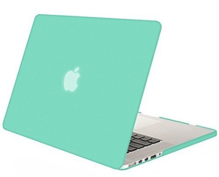 Mosiso Retina 13-Inch Rubberized Hard Case Cover for Apple MacBook Pro 133 with Retina Display A1502  A1425 NEWEST VERSION Hot Blue