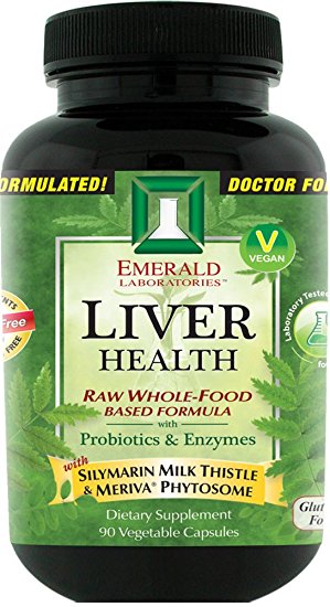 Emerald Laboratories - Liver Health - with Silymarin Milk Thistle & Meriva® Phytosome - 90 Vegetable Capsules