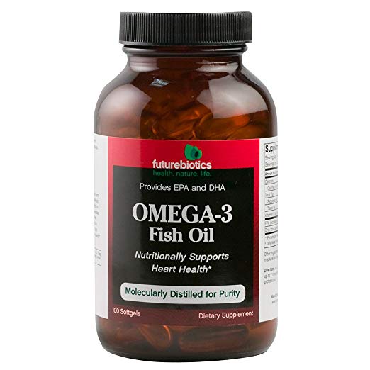 Futurebiotics Omega-3 Fish Oil Heart Health, 100 Vegetarian Softgels