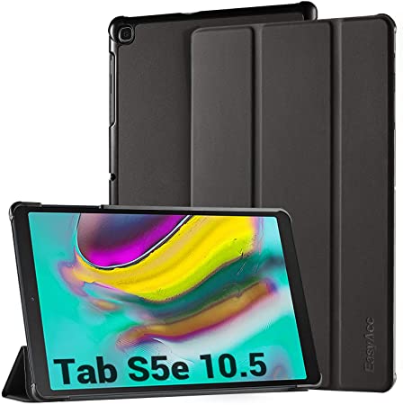 EasyAcc Case for Samsung Galaxy Tab S5e - Ultra Slim Lightweight Smart Cover with Stand Function/Auto Sleep Wake-up Function Compatible for Samsung Galaxy Tab S5e T720 T725 10.5 Inch 2019 (Black)