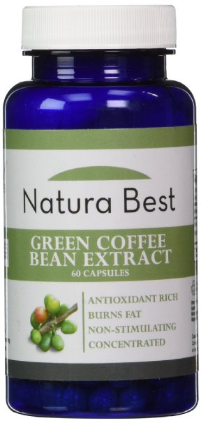 NaturaBest Green Coffee Bean Extract - With GCA - 100 PURE Green Coffee Bean 60 capsules