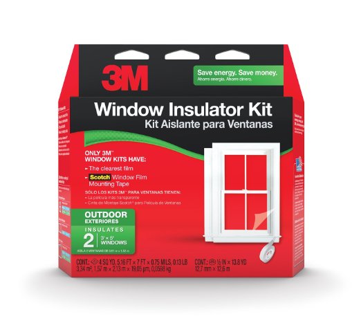 3M Outdoor Window Insulator Kit, 2-Window