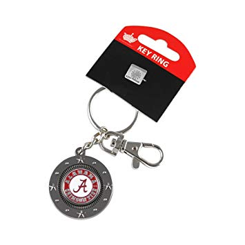 Bluetech Alabama Crimson Tide NCAA Sports Fans Team Logo Purse Bag Metal Medallion Impact Keychain Key Ring-By