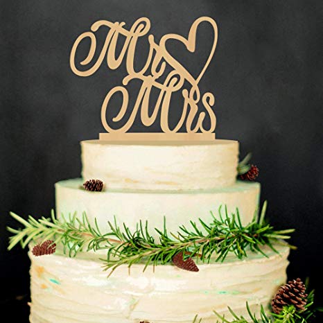 Hatcher lee Mr and Mrs Cake Topper Wood Wedding Cake Topper Aniversary Party Decorations Favors