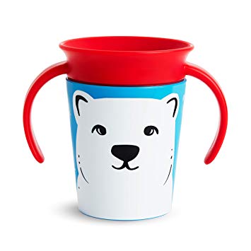 Munchkin Miracle 360 WildLove Trainer Cup, 6 Ounce, Polar Bear