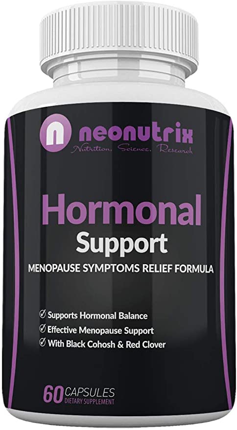Menopause Relief Supplement Hormonal Support Supplements with Black Cohosh and Red Clover - Support Hormonal Balance, All-Natural Ingredients - 60 Capsules, Non-GMO, Made in USA by Neonutrix