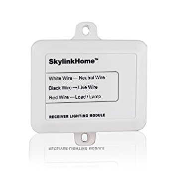 SkylinkHome MR-318 Remote Controllable Wireless Lighting Wire-In On/Off Module Light Receiver for Home Automation