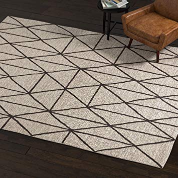 Rivet Wool Rug, 8' x 10', Gray, Charcoal