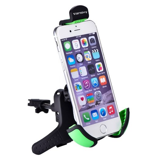 Car mount Vansky Air Vent Universal Car Mount Holder for iPhone 6 47 iPhone 6 Plus 55 5s 5c Samsung Galaxy S6S6 EdgeS5S4 Note 43 and More Phone Models