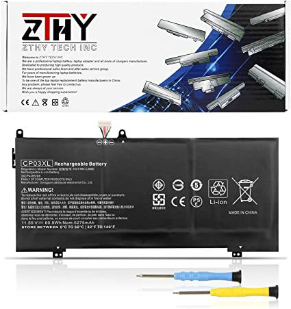 ZTHY CP03XL Laptop Battery Replacement for HP Spectre X360 13 X360 13-ae000 13-ae006no 13-ae001ng 13-ae049ng 13-ae040ng Series HSTNN-LB8E 929066-421 929072-855 TPN-Q199 CP03060XL 11.55V 60.9Wh 5275mAh
