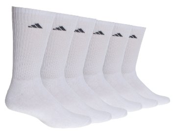 adidas Men's Athletic Crew Socks (6-Pack)