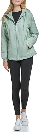 Calvin Klein Womens Zip Front Windbreaker