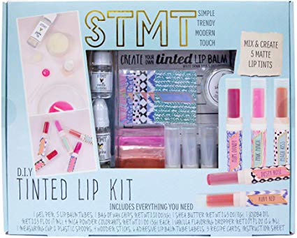 STMT DIY Tinted Lip Kit by Horizon Group USA, Mix & Create 5 Matte Vanilla Flavored Lip Tints using Jojoba Oil & Shea Butter For Moisture & Care. Includes Wax Chips, Lip Tint Colors & More, Multicolor