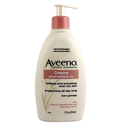 Aveeno Active Naturals Creamy Moisturizing Oil, 12 Ounce