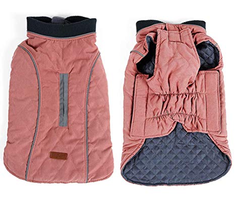 Rantow Reflective Dog Coat Winter Vest Loft Jacket for Small Medium Large Dogs Water-Resistant Windproof Snowsuit Cold Weather Pets Apparel, 6 Colors 7 Sizes