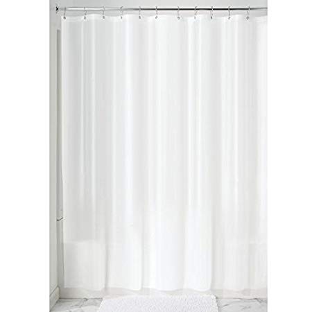 InterDesign Mildew-Free EVA 5.5 Gauge Shower Curtain Liner, 108" x 72" - White