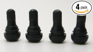 Shorty Black Rubber Valve Stems (Set of 4)