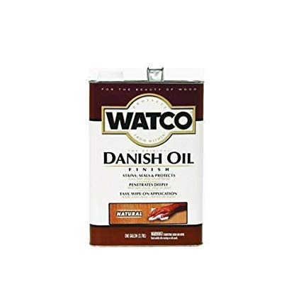 RUST-OLEUM 242217 Watco Gallon Natural Danish Oil Wood Finish - 2 Pack