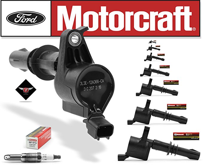 Set of 8 Motorcraft Ignition Coils DG-511   8 Motorcraft Spark Plugs SP-515 PZH14F