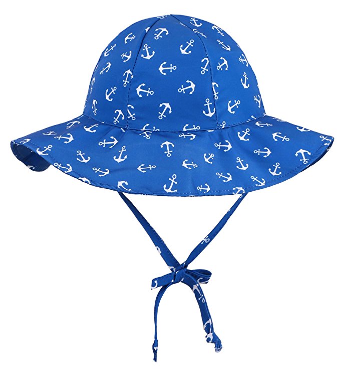 SimpliKids UPF 50  UV Ray Sun Protection Wide Brim Baby Sun Hat