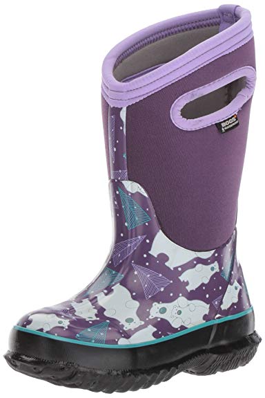 Bogs Kids' Classic High Waterproof Insulated Rubber Neoprene Rain Boot Snow