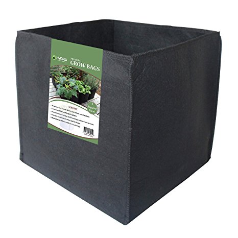 ECOgardener Grow Bags Square Foot Planter Raised Bed Fabric Pot - 12" Square 4Pk