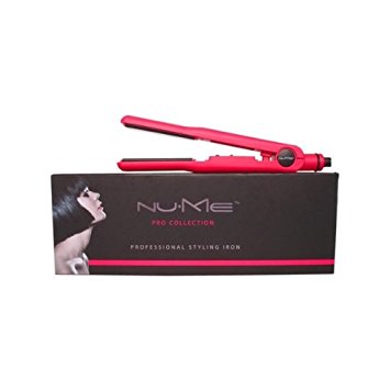 Nume Pro Pink 1" Tourmaline Ceramic Ionic Flat Iron / Hair Straightener Dual Voltage 110v-240v