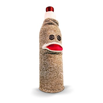 Fred & Friends WINE MONKEY Sock Monkey Bottle Caddy