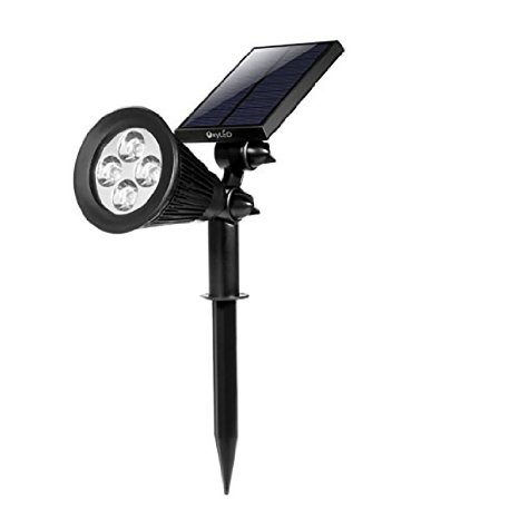 OxyLED E03S LED Solar Spotlight - Waterproof, Adjustable 180°, Auto-on/off light sensor