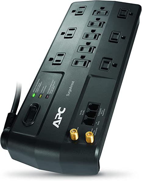 APC Surge Protector with Telephone, DSL and Coaxial Protection, P11VT3, 3020 Joules, 11 Outlet Surge Protector Power Strip