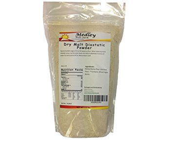 Dry Malt Powder Diastatic 1.5 lbs by Medley Hills Farm , Made in the USA
