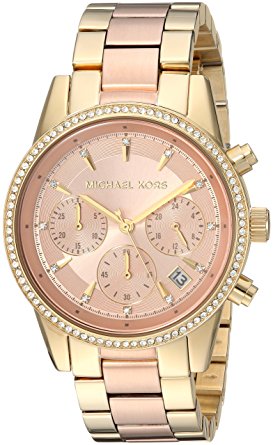 Michael Kors Watches Ritz Two-Tone Chronograph Watch