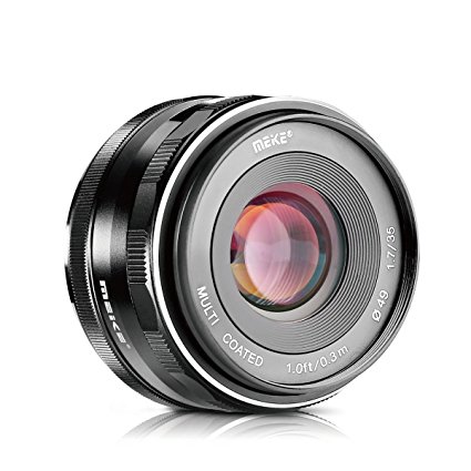 Meike 35mm F1.7 Manual Focus Prime Lens for Micro Four Thirds MFT M4/3 Olympus and Panasonic Digital Mirrorless Cameras